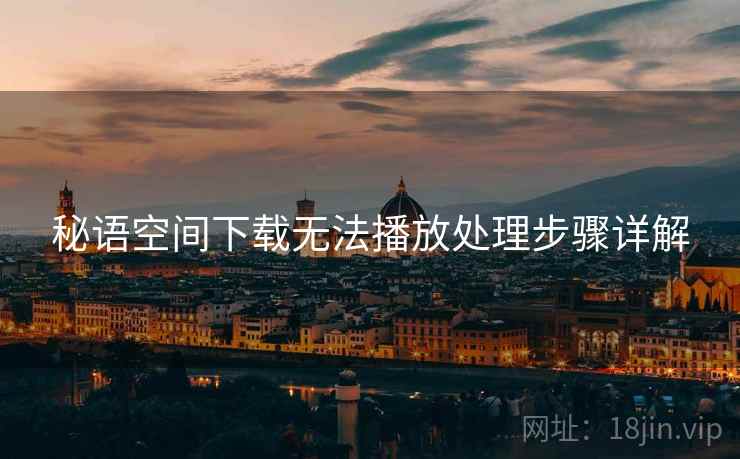 秘语空间下载无法播放处理步骤详解