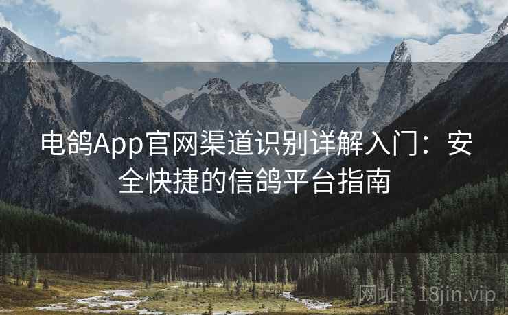 电鸽App官网渠道识别详解入门：安全快捷的信鸽平台指南