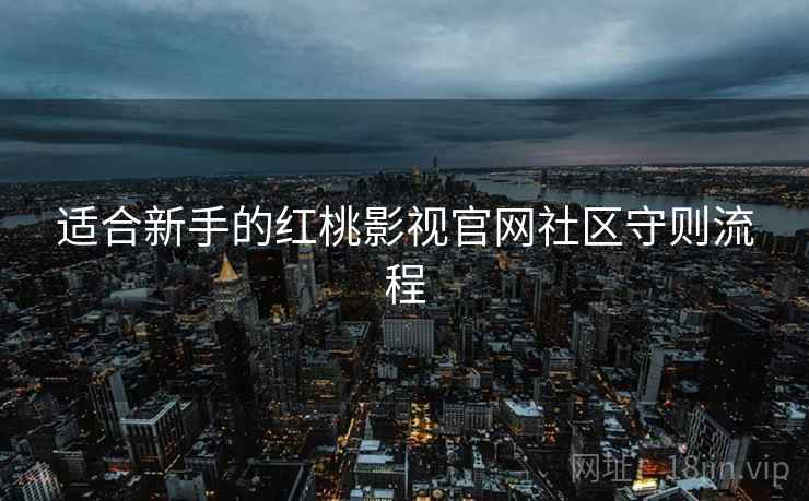 适合新手的红桃影视官网社区守则流程