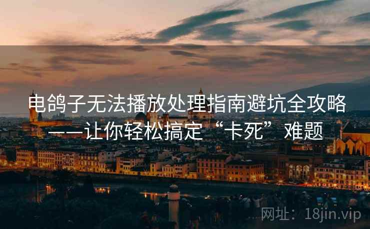 电鸽子无法播放处理指南避坑全攻略——让你轻松搞定“卡死”难题